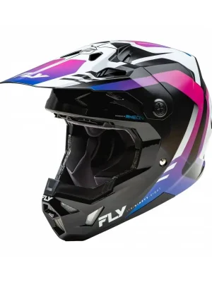 Hete Deal Přilba FORMULA CP, FLY RACING - USA (bílá/černá/fialová) XL