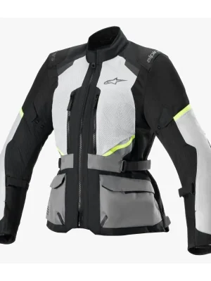 Beste Prijs Bunda STELLA ANDES AIR DRYSTAR, ALPINESTARS, dámská (světle šedá/tmavě šedá/černá/žlutá fluo) 2026 S