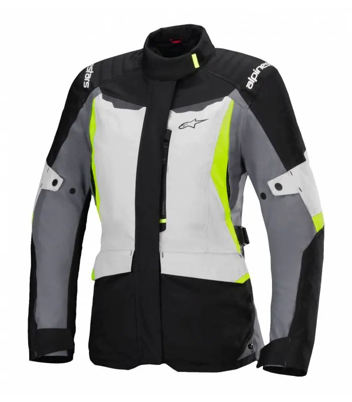 Bunda STELLA ST-1 WATERPROOF, ALPINESTARS (světle šedá/černá/žlutá fluo) 2026 XS Premium