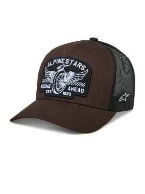 Finale Uitverkoop Kšiltovka HERITAGE PATCH, ALPINESTARS (hnědá/černá)