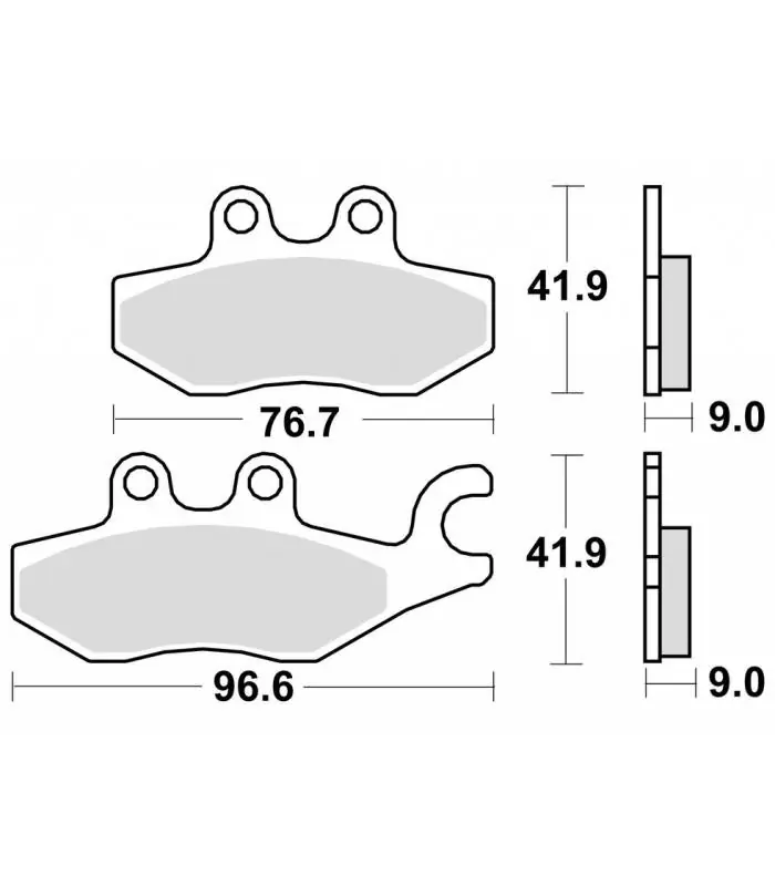 Tijdelijk Beschikbaar Brzdové destičky, BRAKING (semi-metalická směs SM1) 2 ks v balení