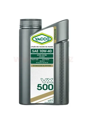 YACCO motorový olej syntetický VX 500 10W40 1l Aanbieding