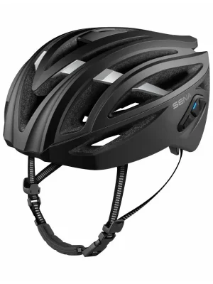 Korting Cyklo přilba s headsetem R2, SENA (matná černá) S