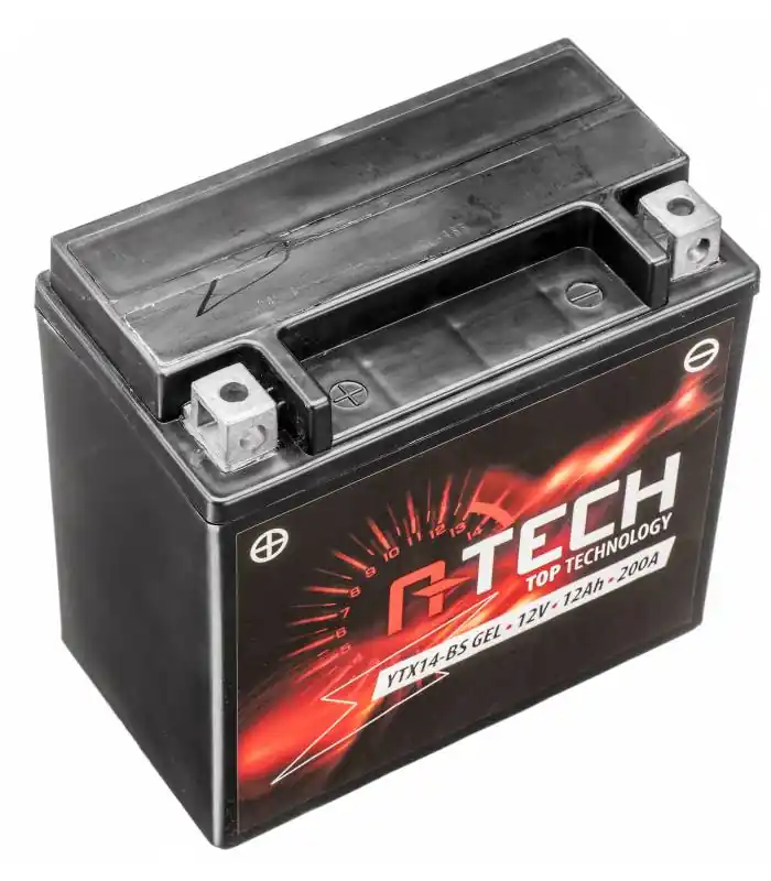 Baterie 12V, YTX14-BS GEL, 12Ah, 200A, bezúdržbová GEL technologie 150x87x145, A-TECH (aktivovaná ve výrobě) Korting
