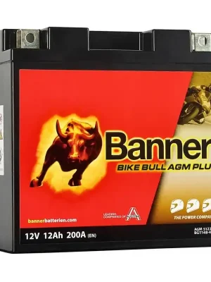 Laatste Kans Baterie AGM PLUS 12V, BGT14B-4, 12Ah, 200A, BANNER Bike Bull AGM PLUS 150x70x145