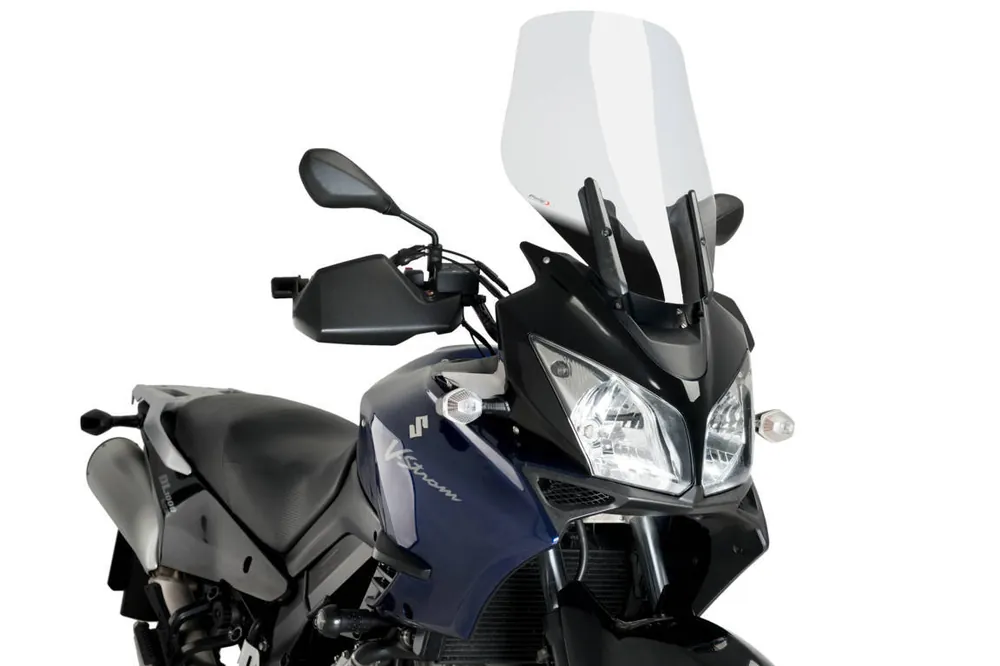 Větrný štít Puig 1880 Touring Screen KAWASAKI KLV1000 (04-05); SUZUKI DL1000 V-STROM (04-07), DL650 V-STROM (04-11), DL650 V-STROM ABS (07-11) Čirá (W) Goedkoop