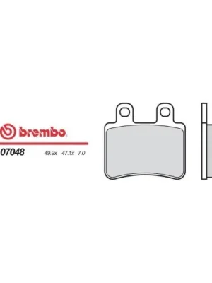Beperkt Aanbod Brzdové destičky na moto Brembo 07048 CC