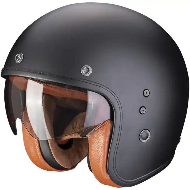 Lage Prijs Moto přilba Scorpion BELFAST EVO Luxe Matt černá XS (53/54)