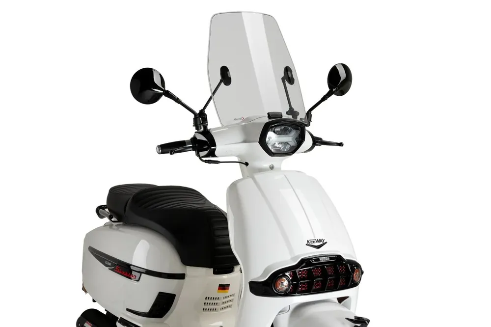 Větrný štít Puig 21881 Urban KEEWAY SIXTIES 125 (24-25), SIXTIES 250 (24-25), SIXTIES 300 (24-25) Čirá (W) Uitverkoop