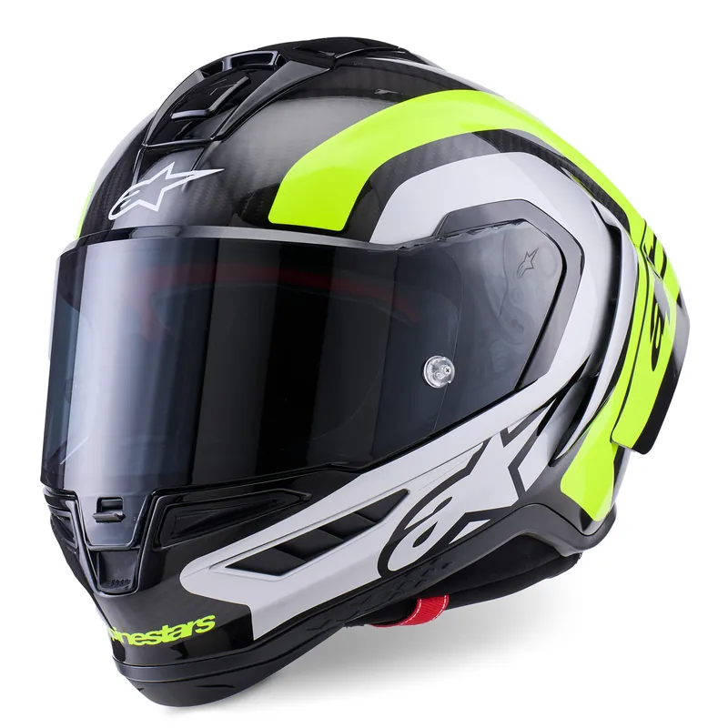 Bestseller Přilba ALPINESTARS SUPERTECH R10 ARIUS - karbon/žlutá fluo/bílá XS (53/54)