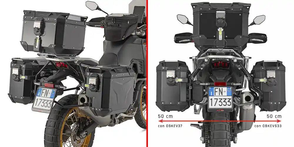 Laatste Versie GIVI NOSIČ BOČNÝCH KUFROV KOVE 800 X PRO (24-) PLOS9651CAM