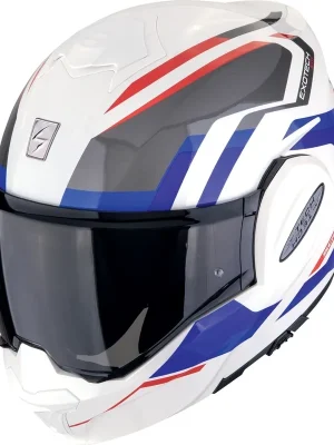 Express Levering SCORPION PRILBA EXO-TECH EVO FURIO WHITE/RED/BLUE XL