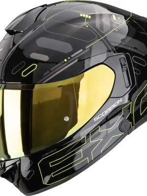 Fabrieksprijs SCORPION EXO-530 AIR FOND BLACK-NEON YELLOW XL XL