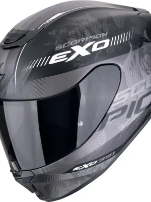 Laatste Kans SCORPION PRILBA EXO-391 AVA MATT BLACK-SILVER S