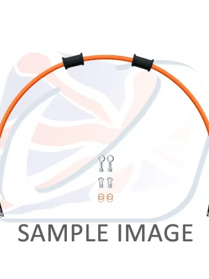 Hadice přední brzdy sada Venhill POWERHOSEPLUS HON-6030F-OR (1 hadice v sadě) oranžové hadice, chromové koncovky Betaalbaar