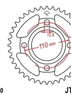 Řetězová rozeta JT JTR 854-41 41 zubů, 530 Koop Vandaag