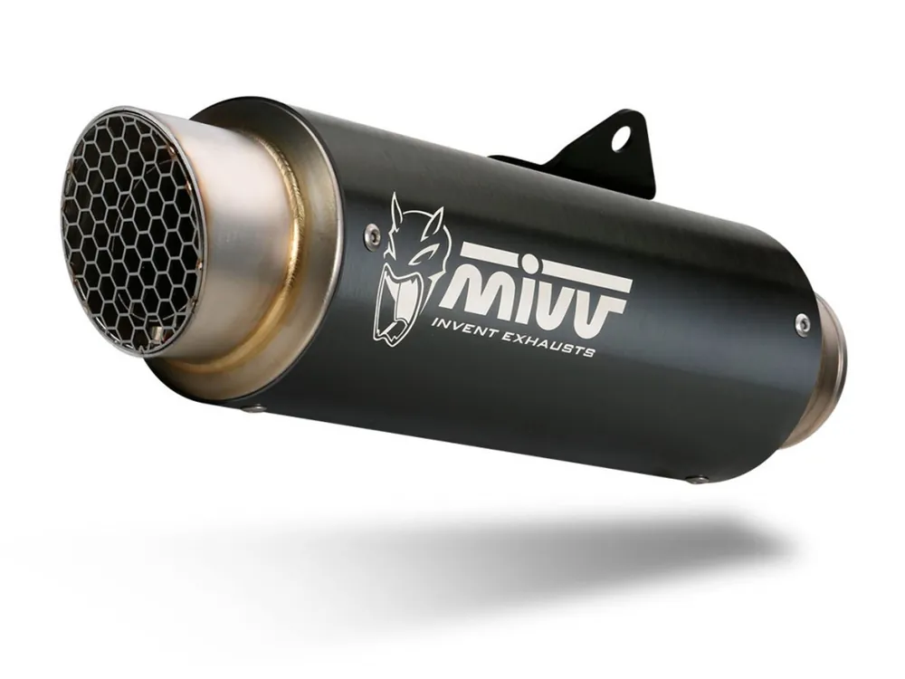 Merkproduct Koncovka výfuku MIVV GP PRO K.048.LXBP Černá ocel
