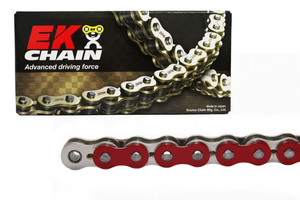 Rechtstreeks Van De Fabrikant QX-kroužkový řetěz EK 520 SRX2 100 L Red/Silver