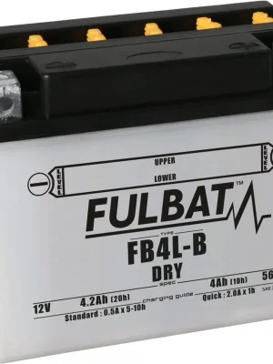 Seizoensaanbieding Konvenční motocyklová baterie FULBAT FB4L-B (YB4L-B) Včetně balení kyseliny