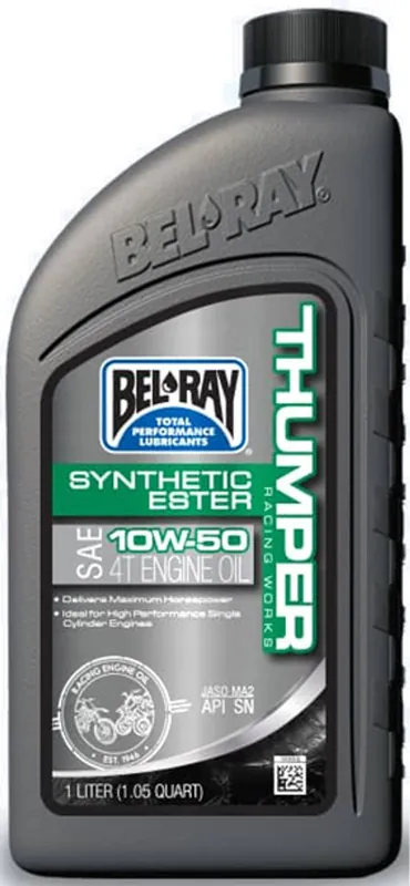Motorový olej Bel-Ray THUMPER RACING WORKS SYNTHETIC ESTER 4T 10W-50 1 l Lage Kosten