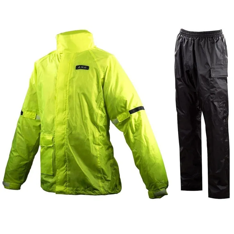 Rechtstreeks Van De Fabrikant LS2 Helmets LS2 TONIC MAN RAIN SUIT HI-VIS YELLOW L