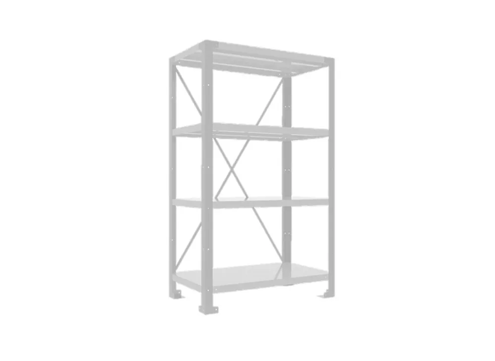Finale Uitverkoop 4 Shelves module LV8 EQSC0807.O (H2000mm x 800mm x 700mm) oranžová