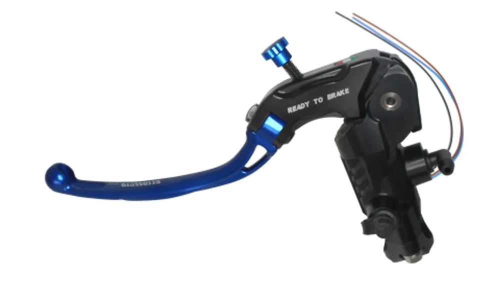 Aanbieding Clutch master cylinder ready to brake ACCOSSATO 16x16 with blue folding lever (nut + lever)