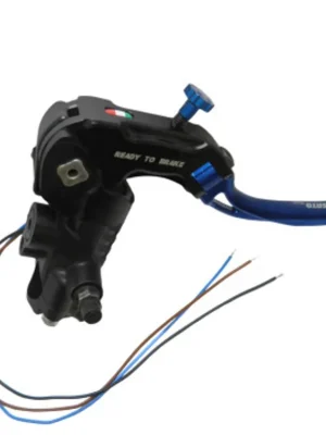 Goedkoop Ready to brake master cylinder ACCOSSATO PRS 15x17-18-19 with red folding lever (nut + lever)
