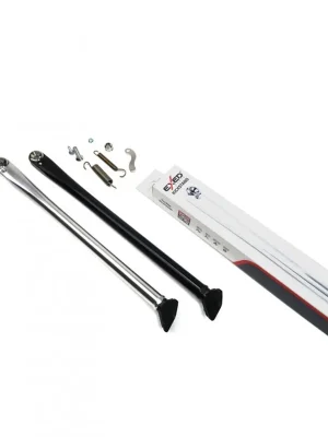 Laatste Versie Heavy duty boční stojan EXED EP-HVY-KS-P3-SBK+ stříbrno - černý s doplňky