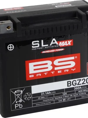 Direct Verzonden Továrně aktivovaná motocyklová baterie BS-BATTERY BGZ20H SLA MAX