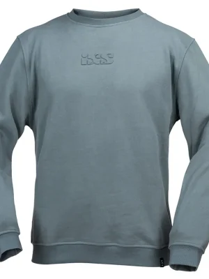 Sweater iXS BRAND 1.0 473-510-6072 modrošedý L Exclusieve Aanbieding