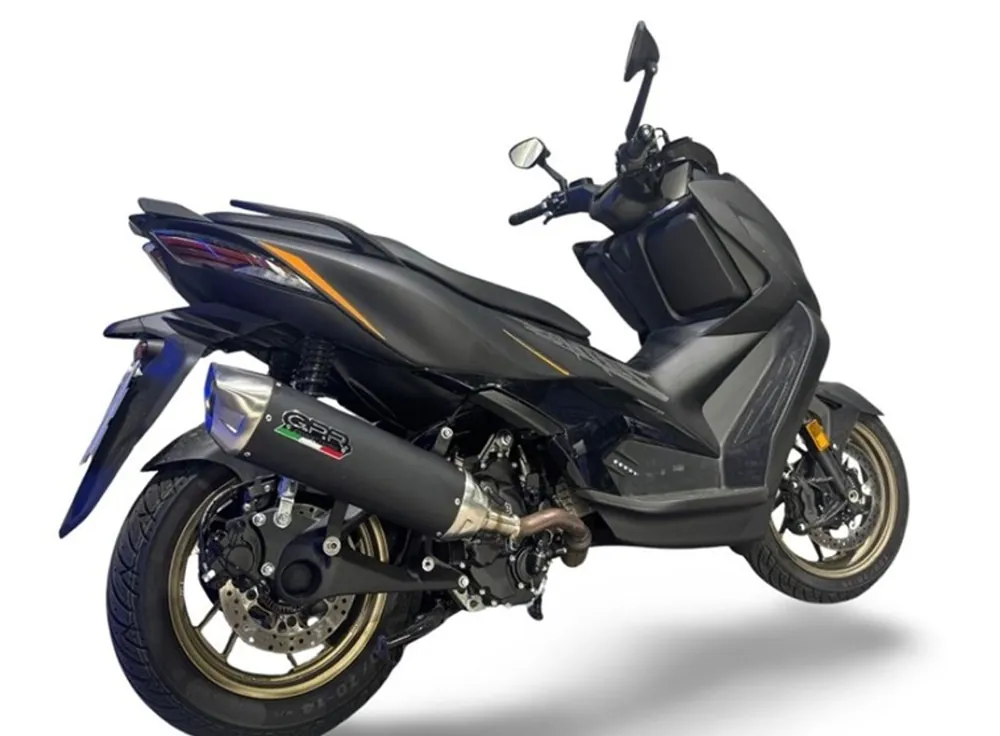 Koncovka výfuku Slip-on GPR FURORE-X SCOOTER Z.18.2.RACEDB.FXSC Matná černá zahrnuje spojovací svod a odnímatelný dB killer Korting