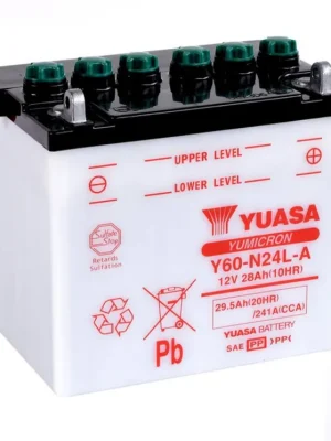 Bestseller Yumicron akumulátor bez kyseliny YUASA Y60-N24L-A