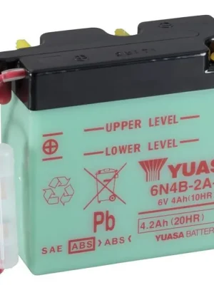 Konvenční 6V akumulátor bez kyseliny YUASA 6N4B-2A-4 Laatste Versie