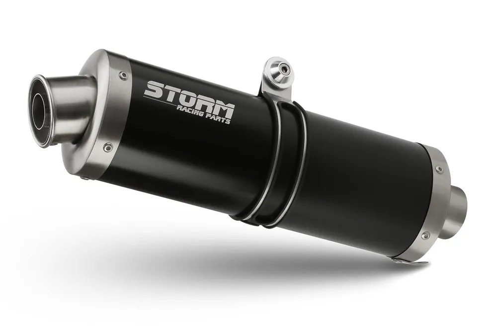 Koncovka výfuku STORM OVAL Y.013.LX1B Černá ocel Lage Prijs