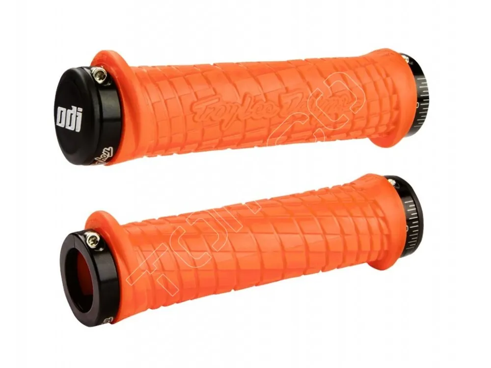 Voordeelprijs Rukojeti na řídítka ODI Troy Lee Designs Signature ATV Lock-On-oranžové