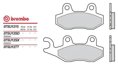 Gereduceerde Prijs BREMBO brzdové destičky moto 07SU12SP