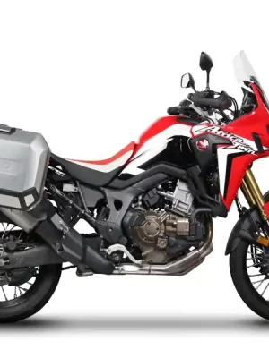 Snelle Levering SHAD Kompletní sada bočních hliníkových kufrů TERRA, 36/47 litrový boční kufry, včetně montážní sady SHAD HONDA CRF 1000 Africa Twin