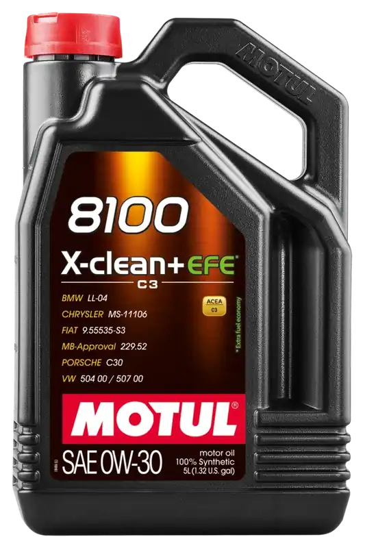 MOTUL Motorový olej 8100 X-clean+ EFE 0W30 5L Betrouwbaar