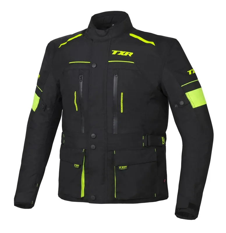 TXR Bunda na motorku Visper černo-fluo žlutá XL Gecertificeerd