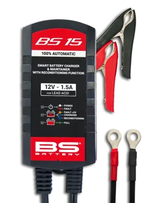 BS-BATTERY Nabíječka akumulátorů SMART BS15 12V 1500mA Seizoensaanbieding