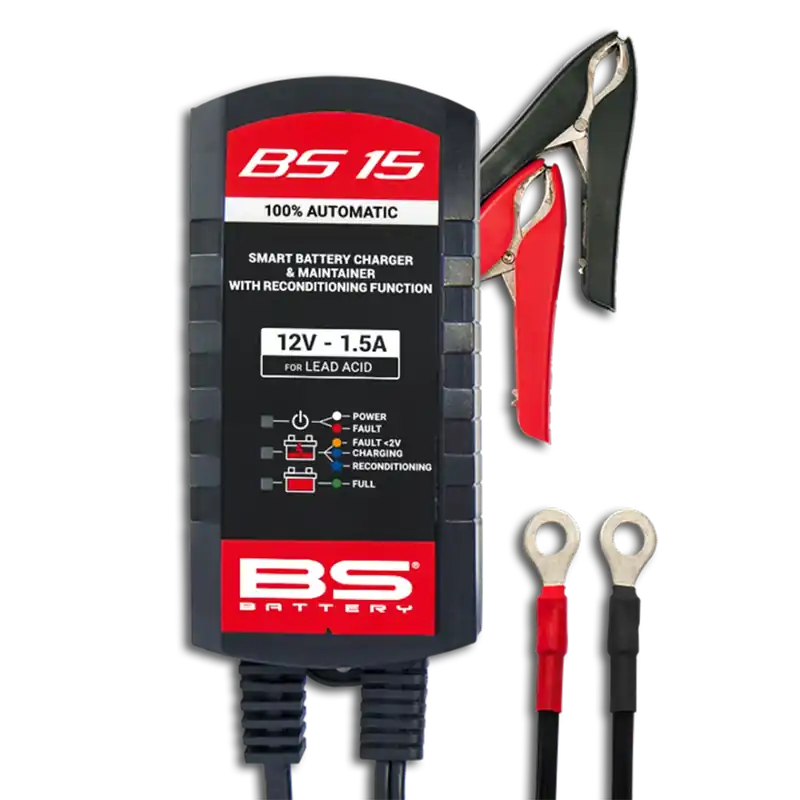 BS-BATTERY Nabíječka akumulátorů SMART BS15 12V 1500mA Seizoensaanbieding