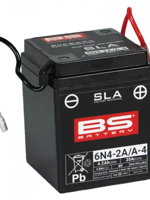 Actieprijs BS-BATTERY V továrně aktivovaný akumulátor 6N4-2A/A-4 (FA) SLA (6V 4Ah, 25A) – 300916