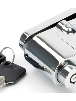 Mammoth Security zámek na kotouč chrom s alarmem Flitsaanbieding
