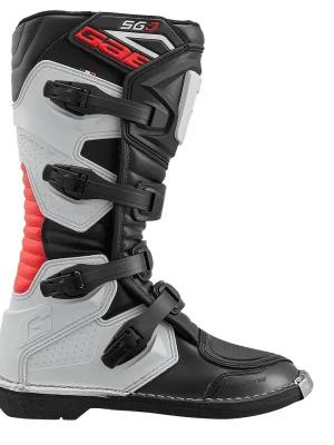 Shop Nu GAERNE SGJ Cross moto obuv dětská černá / bílá / 38